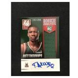 2013-14 Elite Giannis Antetokounmpo Rc Auto 2013-14 Elite Giannis Antetokounmpo Rc Auto