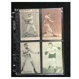 8 Vintage Baseball/boxing Arcade Exhibit Cards