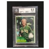 1981 Topps Larry Bird 2nd Year Bgs 6.5 1981 Topps Larry Bird 2nd Year Bgs 6.5