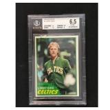 1981 Topps Larry Bird 2nd Year Bgs 6.5