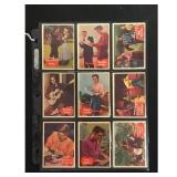 9 1956 Topps Elvis Cards 9 1956 Topps Elvis Cards