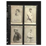 4 Vintage Baseball Hof Exhibit Cards