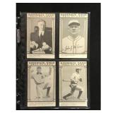 4 Vintage Baseball Hof Exhibit Cards