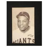 1947 Willie Mays Baseball Exhibit Card 1947 Willie Mays Baseball Exhibit Card