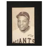 1947 Willie Mays Baseball Exhibit Card