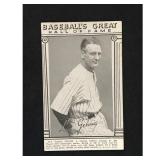 Lou Gehrig Hof Baseball Exhibit Card