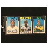 Three 1986 Topps Traded Rookies