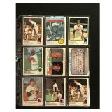 9 Different 1973 Topps Baseball Stars