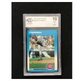 1987 Fleer Update Greg Maddux Rookie Bccg 10 1987 Fleer Update Greg Maddux Rookie Bccg 10
