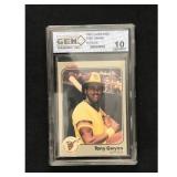 1983 Fleer Tony Gwynn Rookie Graded 10 1983 Fleer Tony Gwynn Rookie Graded 10