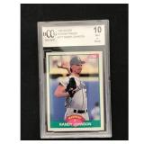 1989 Score Traded Randy Johnson Rc Bccg 10 1989 Score Traded Randy Johnson Rc Bccg 10