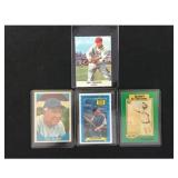 4 Ungraded Vintage Tris Speaker Cards