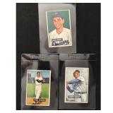 Three 1951 Bowman Baseball Stars Three 1951 Bowman Baseball Stars
