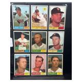 1961 Topps Baseball High-Grade Cards (9)