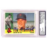 1960 Topps #487 Tom Sturdivant Auto PSA/DNA
