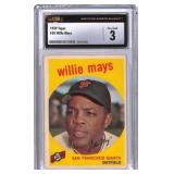1959 Topps Willie Mays #50 Graded CSG 3