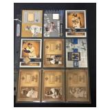 2001-02 Baseball Star Bat/Jersey Cards (9)
