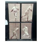 (4) Baseball Exhibit Cards, 1947-66