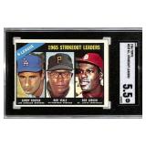 1966 Topps #225 NL Strikeout Leaders Card SGC 5.5