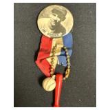 Joe Gordon Pinback Button with Ribbon and Charms