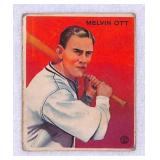 1933 Goudey Baseball Card #207 Mel Ott