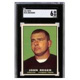 1961 Topps #110 John Reger Football SGC 6