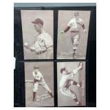 (4) Baseball Exhibit Cards, 1947-66