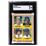 1978 Topps #704 Lou Whitaker Rookie Card SGC 7