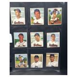 1950 Bowman Baseball Cards, Set of 9
