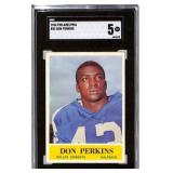 1964 Philadelphia Don Perkins Football Card SGC 5