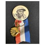 Leroy ï¿½Satchelï¿½ Paige Pinback with Ribbon