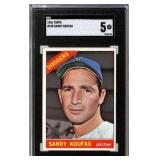 1966 Topps #100 Sandy Koufax SGC 5