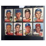 (8) 1953 Topps Baseball Cards