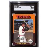 1975 Topps Tony Oliva #325 Baseball Card, SGC 7