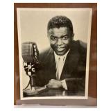 1950s WNBC Jackie Robinson Jumbo Postcard