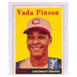 1958 Topps Vada Pinson Rookie Card #420