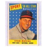 1958 Topps Stan Musial All-Star Baseball Card