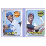 1969 Topps Ernie Banks/Frank Robinson Cards
