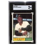 1961 Topps #517 Willie McCovey SGC Graded 2