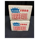 1990 Fleer Baseball Unopened Factory-Sealed Boxes