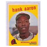 1959 Topps Hank Aaron #380 Crease Free