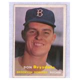 1957 Topps Don Drysdale Rookie Crease Free