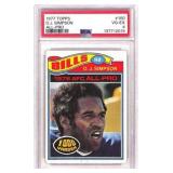 1977 Topps O.J. Simpson #100 PSA Graded 4 VG-EX