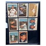 Eight 1959 Fleer Ted Williams Cards