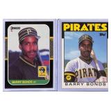 (2) 1986/1987 Barry Bonds Donruss/Topps Rookies