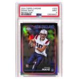 2024 Topps Chrome Drake Maye Refractor PSA 9