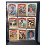 (45) 1972 Topps Baseball Cards