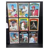 9 Vintage Baseball Cards