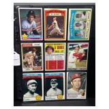 Nine Vintage Baseball Stars/HOF