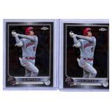 (2) 2022 Topps Chrome Shohei Ohtani Cards